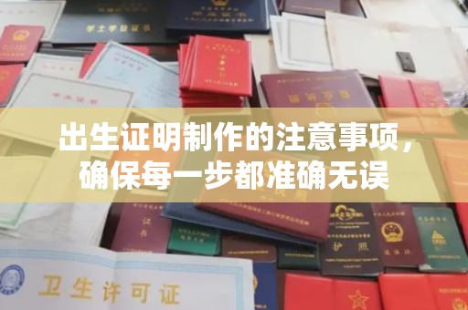 乌恰出生证明制作的注意事项，确保每一步都准确无误