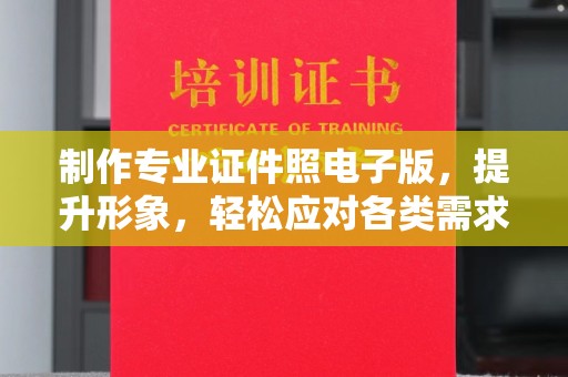 乌恰制作专业证件照电子版，提升形象，轻松应对各类需求
